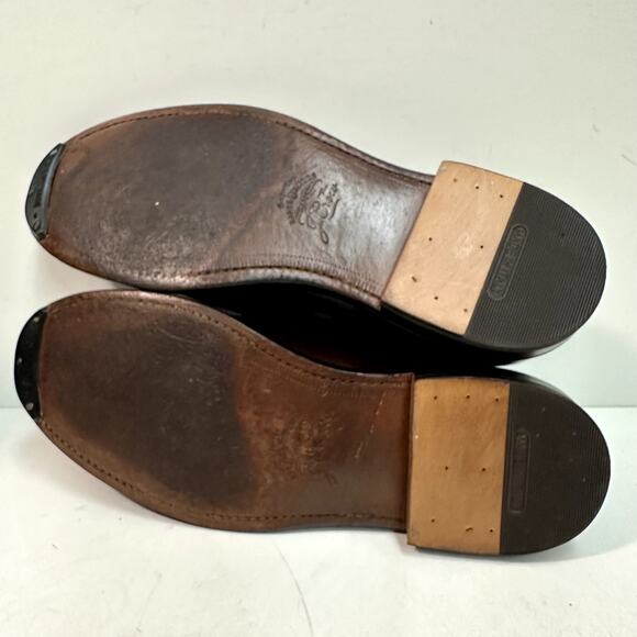 NEW HEELS Grant Stone x J. Crew Ludlow Derby Dark Brown VGUC Bench Made 9.5 D - Picture 2 of 14